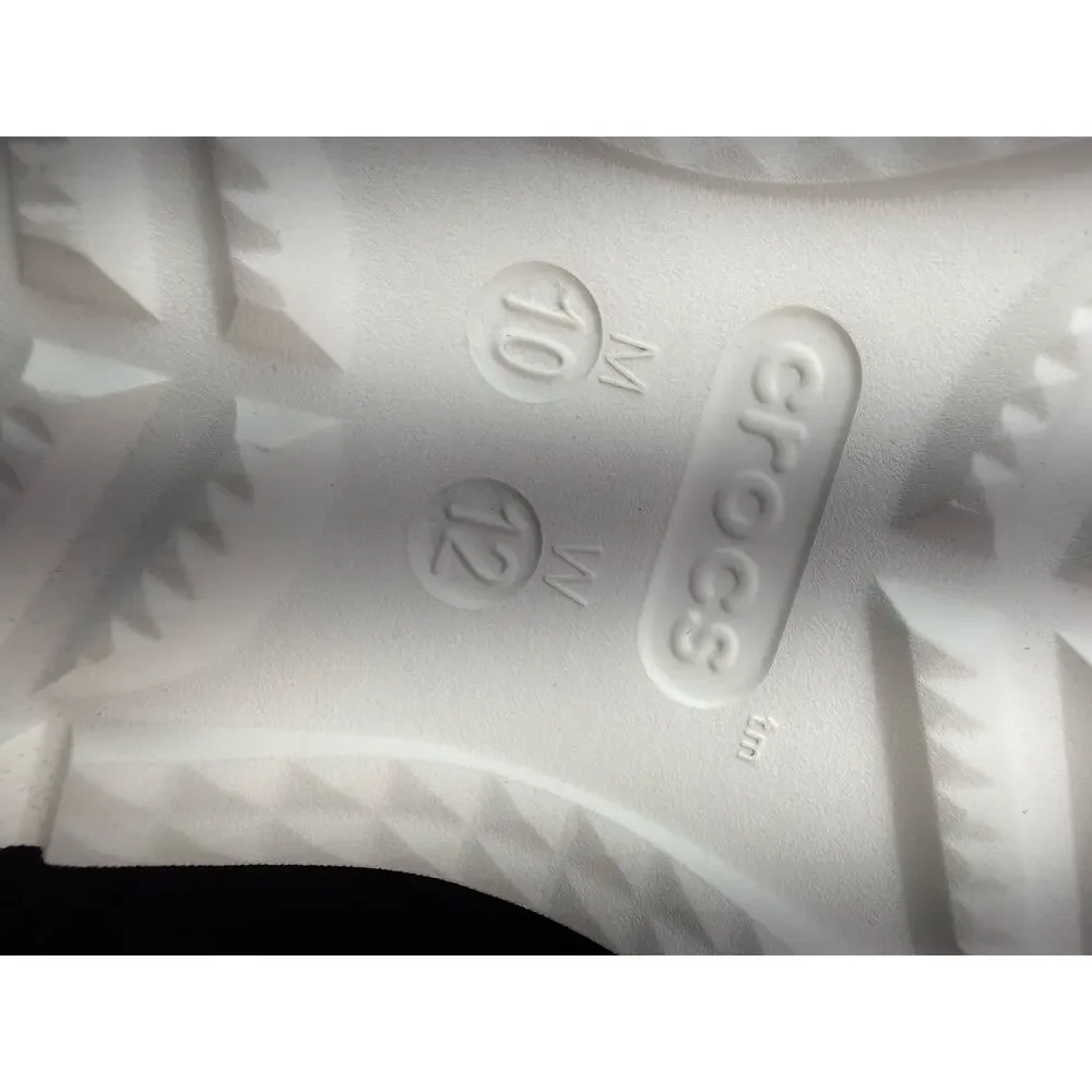 Crocs Classic Sneaker Mens Size‎ 10 White Slip On Shoes Fishing Beach 210080-100
